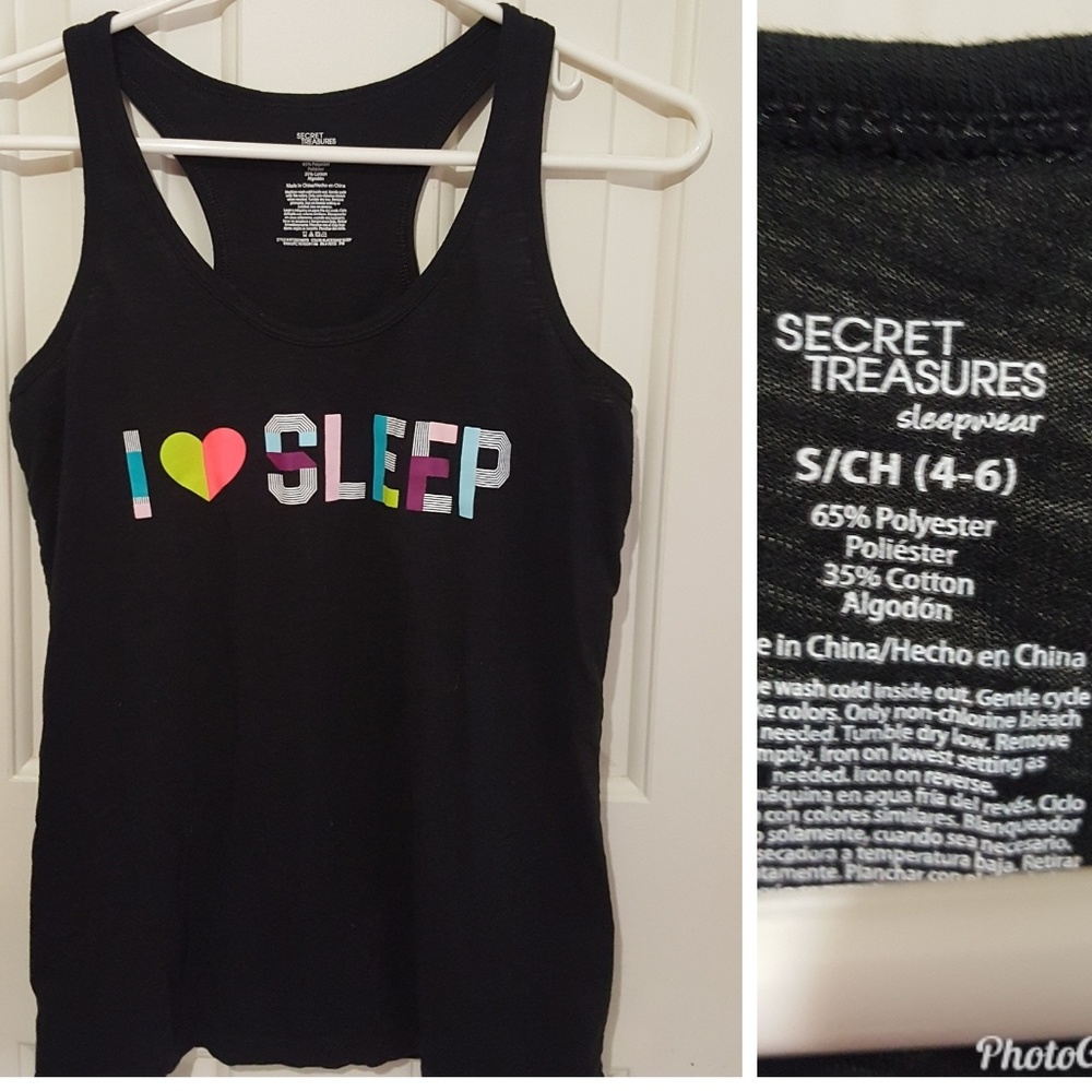 "I love to sleep" tank